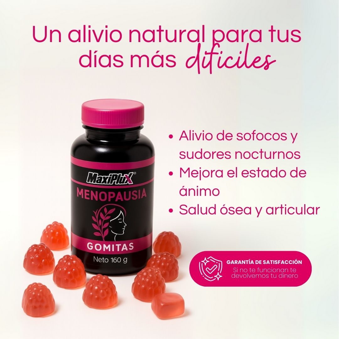 ¡OFERTA! Gomitas para la menopausia + Acido Hialurónico GRATIS
