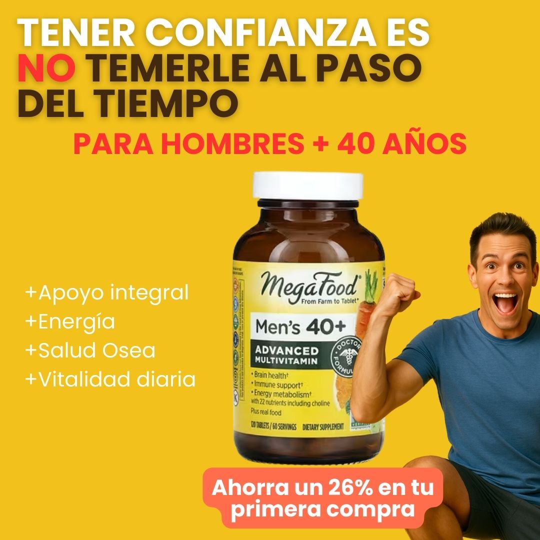 Multivitaminico para hombres +40 años
