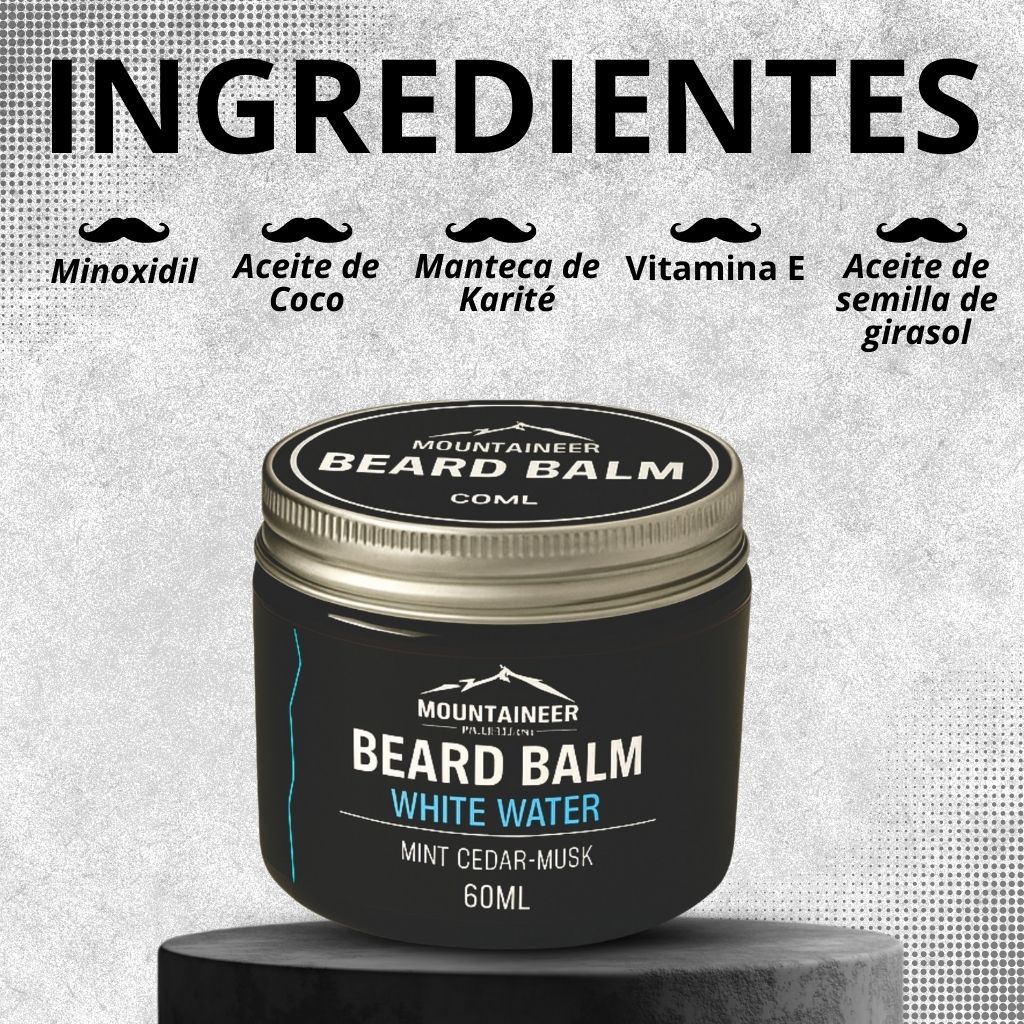 20% Minoxidil - BALSAMO - ACONDICIONADOR - Crece, Nutre tu Piel y Domina tu Barba