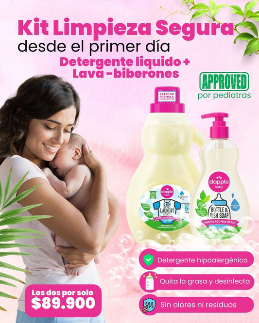 DETERGENTE LIQUIDO + LAVA VAJILLA PARA BEBÉS