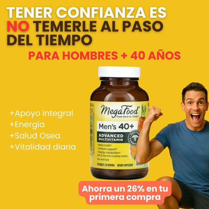 Multivitaminico para hombres +40 años