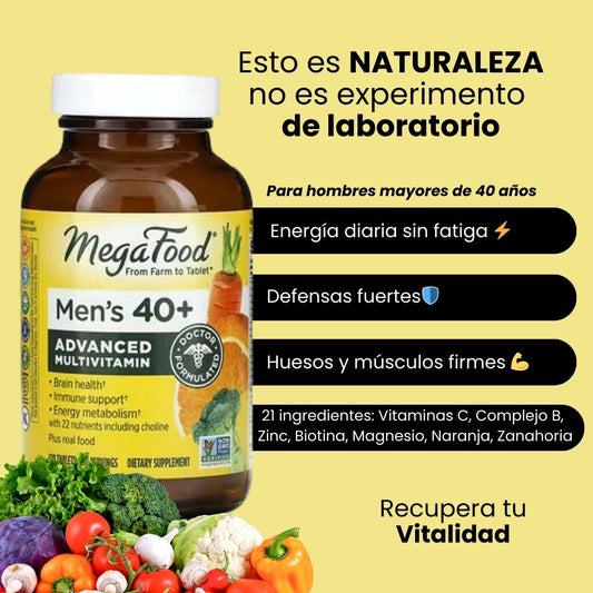 Multivitaminico para hombres +40 años
