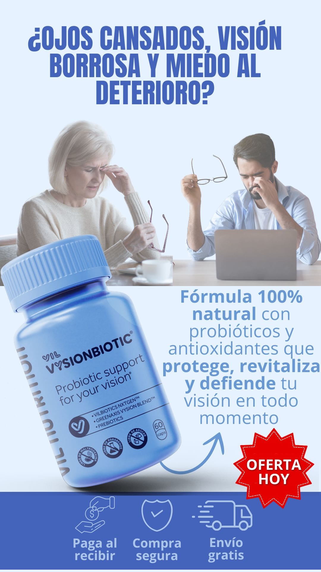 Protege tu vision con VysionBiotic - 60 capsulas