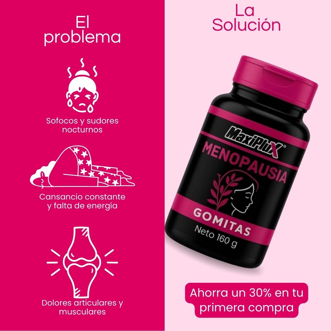 ¡OFERTA! Gomitas para la menopausia + Acido Hialurónico GRATIS