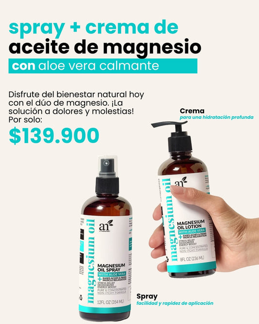 Duo Crema + Spray de Aceite de Magnesio