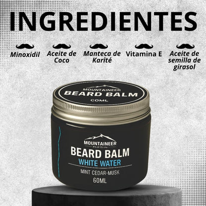 20% Minoxidil - BALSAMO - ACONDICIONADOR - Crece, Nutre tu Piel y Domina tu Barba